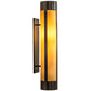 Meyda Lighting Cartier 6" Timeless Bronze Wall Sconce With Beige Tawnyrock Idalight Shade