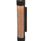 Meyda Lighting Cartier 6" Timeless Bronze Wall Sconce With Silver Mica Shade Glass