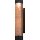 Meyda Lighting Cartier 6" Timeless Bronze Wall Sconce With Silver Mica Shade Glass