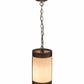 Meyda Lighting Cartier 7" Mahogany Bronze Mini Pendant Light With Beige Sahara Taupe Idalight Shade Glass