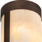 Meyda Lighting Cartier 7" Mahogany Bronze Mini Pendant Light With Beige Sahara Taupe Idalight Shade Glass