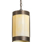 Meyda Lighting Cartier 7" Oil Rubbed Bronze Mini Pendant Light With Creme Carrara Idalight Shade