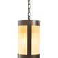 Meyda Lighting Cartier 7" Oil Rubbed Bronze Mini Pendant Light With Creme Carrara Idalight Shade
