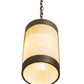 Meyda Lighting Cartier 7" Oil Rubbed Bronze Mini Pendant Light With Creme Carrara Idalight Shade