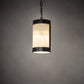 Meyda Lighting Cartier 7" Timeless Bronze Mini Pendant Light With Creme Carrara Idalight Shade