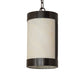 Meyda Lighting Cartier 7" Timeless Bronze Mini Pendant Light With Creme Carrara Idalight Shade
