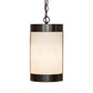 Meyda Lighting Cartier 7" Timeless Bronze Mini Pendant Light With Creme Carrara Idalight Shade
