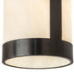Meyda Lighting Cartier 7" Timeless Bronze Mini Pendant Light With Creme Carrara Idalight Shade