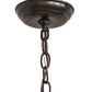 Meyda Lighting Cartier 7" Timeless Bronze Mini Pendant Light With Creme Carrara Idalight Shade