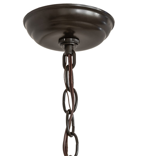 Meyda Lighting Cartier 7" Timeless Bronze Mini Pendant Light With Creme Carrara Idalight Shade