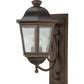 Meyda Lighting Cassandra 13" 2-Light Coffee Bean Lantern Wall Sconce With Clear Shade Glass