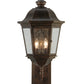 Meyda Lighting Cassandra 13" 2-Light Coffee Bean Lantern Wall Sconce With Clear Shade Glass