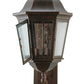 Meyda Lighting Cassandra 13" 2-Light Coffee Bean Lantern Wall Sconce With Clear Shade Glass