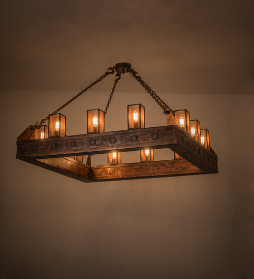 Meyda Lighting Cassidy 79" 12-Light Old Copper Pot Pendant Light