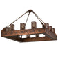 Meyda Lighting Cassidy 79" 12-Light Old Copper Pot Pendant Light