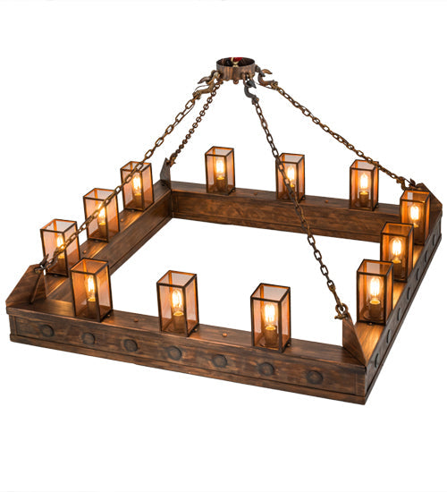 Meyda Lighting Cassidy 79" 12-Light Old Copper Pot Pendant Light