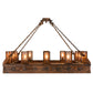 Meyda Lighting Cassidy 79" 12-Light Old Copper Pot Pendant Light