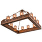 Meyda Lighting Cassidy 79" 12-Light Old Copper Pot Pendant Light