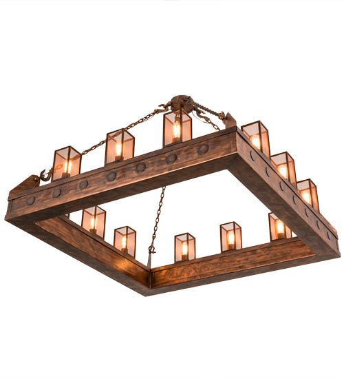 Meyda Lighting Cassidy 79" 12-Light Old Copper Pot Pendant Light
