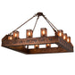Meyda Lighting Cassidy 79" 12-Light Old Copper Pot Pendant Light