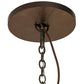 Meyda Lighting Castellum 72" 41-Light 3-Tier Mahogany Bronze Chandelier With Beige Sahara Taupe Idalight Shade Glass