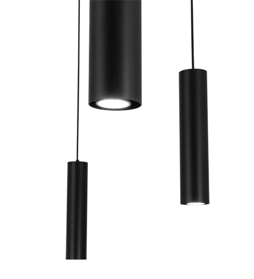 Meyda Lighting Castiliolite 120" 10-Light Flat Black Cascading Pendant Light