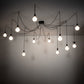 Meyda Lighting Castiliolite 120" 12-Light Oil Rubbed Bronze Pendant Light With White Shade Glass