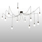 Meyda Lighting Castiliolite 120" 12-Light Oil Rubbed Bronze Pendant Light With White Shade Glass