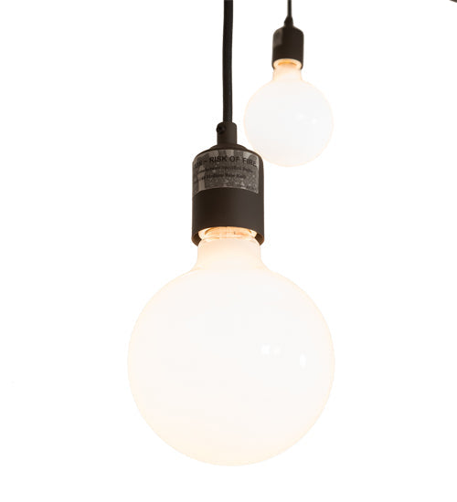 Meyda Lighting Castiliolite 120" 12-Light Oil Rubbed Bronze Pendant Light With White Shade Glass