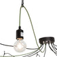 Meyda Lighting Castiliolite 120" 12-Light Solar Black Pendant Light