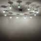 Meyda Lighting Castiliolite 218833 120" 12-Light Solar Black Pendant Light