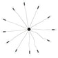 Meyda Lighting Castiliolite 219179 120" 12-Light Solar Black Pendant Light
