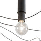 Meyda Lighting Castiliolite 219179 120" 12-Light Solar Black Pendant Light