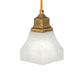 Meyda Lighting Castiliolite 60" 3-Light Matte Buttered Brass Bungalow Alabaster Pendant Light With White Alabaster Shade Glass