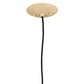 Meyda Lighting Castiliolite Cappelli 18" White Pendant Light With Beige & Black Hat Shade