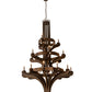 Meyda Lighting Castilla 196460 62" 21-Light 3-Tier Mahogany Bronze Chandelier