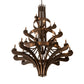 Meyda Lighting Castilla 196460 62" 21-Light 3-Tier Mahogany Bronze Chandelier