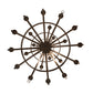 Meyda Lighting Castilla 196460 62" 21-Light 3-Tier Mahogany Bronze Chandelier
