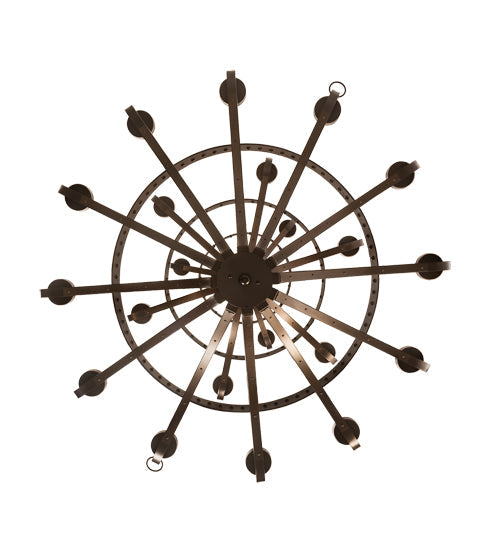 Meyda Lighting Castilla 196460 62" 21-Light 3-Tier Mahogany Bronze Chandelier