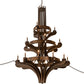 Meyda Lighting Castilla 196460 62" 21-Light 3-Tier Mahogany Bronze Chandelier