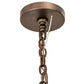 Meyda Lighting Castilla 48" 17-Light 3-Tier Mahogany Bronze Chandelier With Amber Faux Candlelight