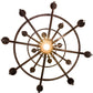 Meyda Lighting Castilla 48" 17-Light 3-Tier Mahogany Bronze Chandelier With Amber Faux Candlelight