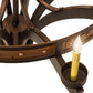 Meyda Lighting Castilla 48" 17-Light 3-Tier Mahogany Bronze Chandelier With Amber Faux Candlelight