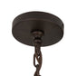 Meyda Lighting Castilla 48" 17-Light 3-Tier Mahogany Bronze Chandelier With Green & Brown Jadestone Shade