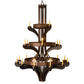 Meyda Lighting Castilla 62" 21-Light 3-Tier Mahogany Bronze Chandelier