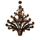 Meyda Lighting Castilla 62" 21-Light 3-Tier Mahogany Bronze Chandelier