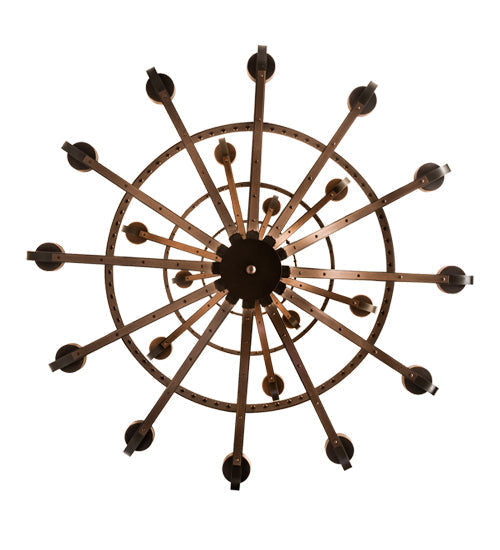 Meyda Lighting Castilla 62" 21-Light 3-Tier Mahogany Bronze Chandelier