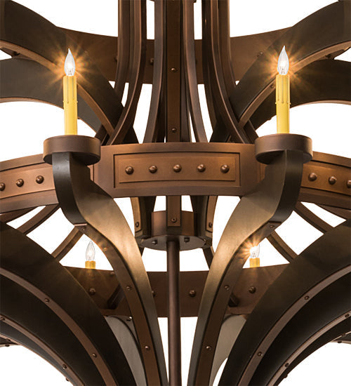 Meyda Lighting Castilla 62" 21-Light 3-Tier Mahogany Bronze Chandelier