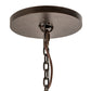 Meyda Lighting Castilla 62" 21-Light 3-Tier Mahogany Bronze Chandelier With Natural Jadestone Cylindres Shade