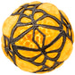 Meyda Lighting Castle 6" Dark Bronze Butterfly Orb Mini Pendant Light With Amber Shade Glass